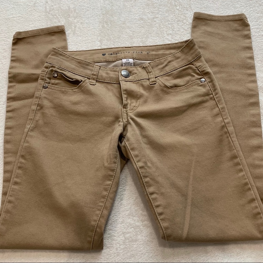Tan celebrity pink jeans